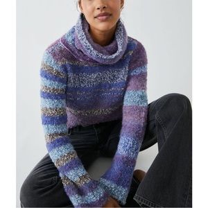 Free People Midnight Pearl Combo Sweater